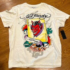 Ed Hardy “Joker Throwback” T-shirt (Large) - New With Tags - NWT